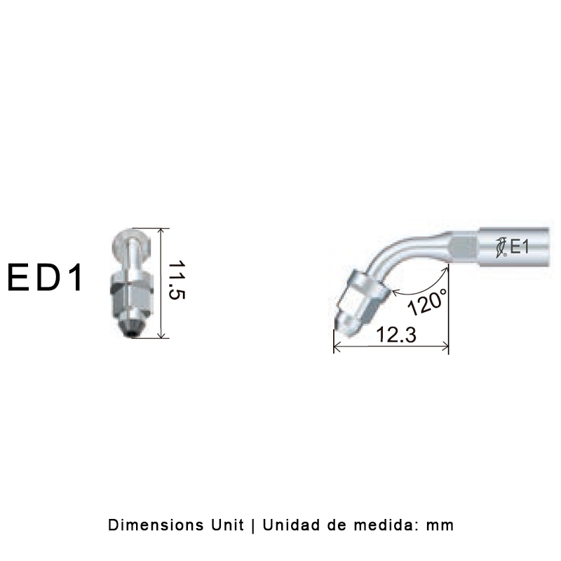 Punta Endochuck ultrasonidos Woodpecker ED1 compatible Satelec | Endo, Endochuck