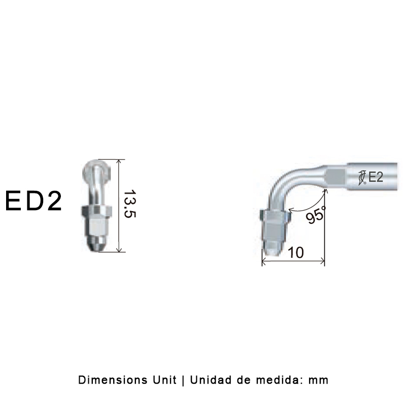 Punta Endochuck ultrasonidos Woodpecker ED2 compatible Satelec | Endo, Endochuck
