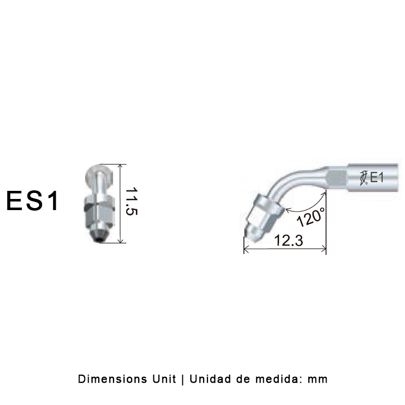 Punta Endochuck ultrasonidos Woodpecker ES1 compatible SIRONA | Endo