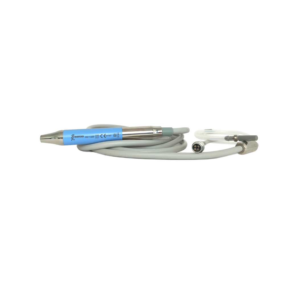 Pieza de mano HB-1L azul para Piezo Surgery WoodPecker, Surgic Touch LED, Ultra surgery LED, US-II LED DTE, Surgic X LED y DS-II LED con luz