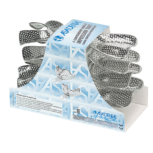 8 KIT 8 CUBETAS EDENTULOS PERFORADAS