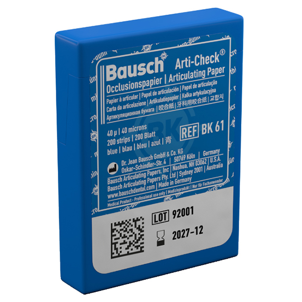 BK61 PAPEL ART. AZUL TIRAS PRECORTADAS  200u.