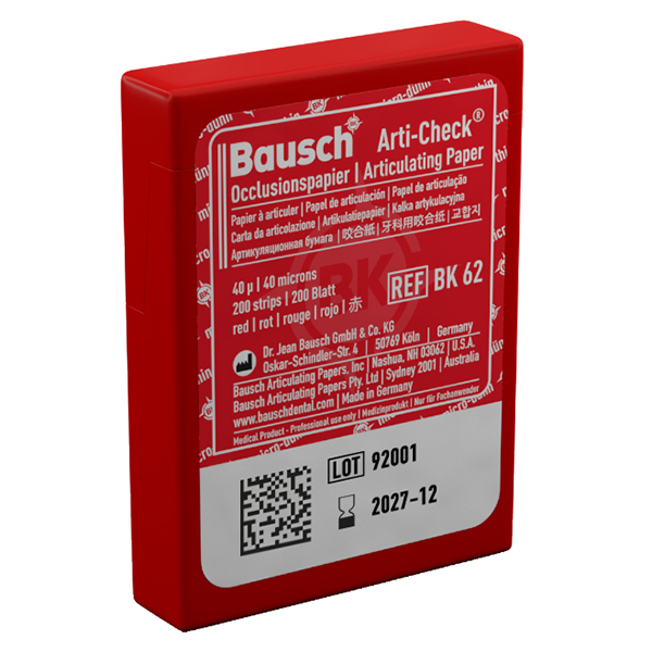 BK62 PAPEL ART. ROJO TIRAS PRECORTADAS  200u.