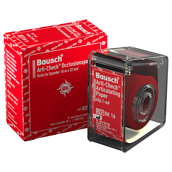 BK16 PAP.ART. ARTI-CHECK ROLLO 22mm. ROJO 40h 10m.