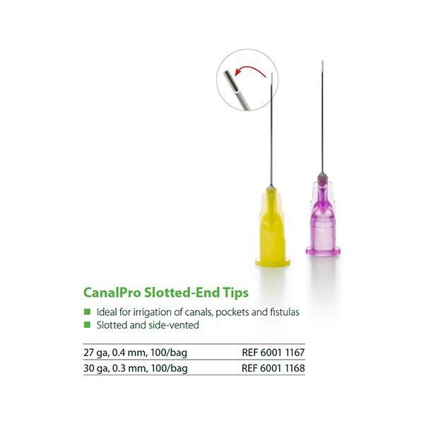CANAL PRO PUNTAS SLOTTED-END 30GA 100u.
