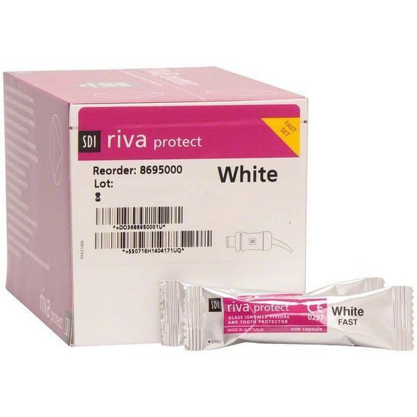 RIVA PROTECT WHITE REGULAR CAPS. 50u.