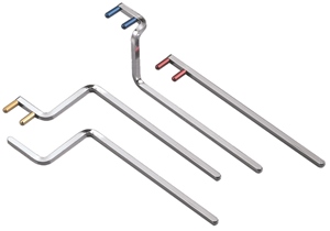 XCP STAINLESS STEEL INDICATOR ARM BITE-WING (ROJO)
