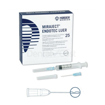 AGUJAS MIRAJECT ENDOTEC LUER 27g CANULA 40x25 25u.