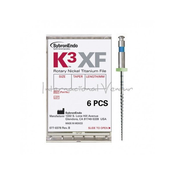K3 XF FILE.15/.06 25mm. 6uds.
