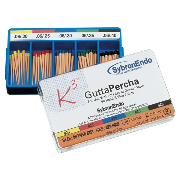 GUTAPERCHA K3 CONICIDAD 04 SDO 20-40  50uds.