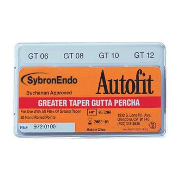 AUTOFIT GREATER TAPER GUTTA PERCHA SDO.