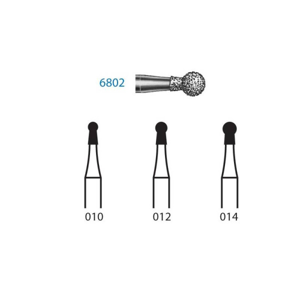 6802-010 FG FRESA DIAMANTE GRANO GRUESO  5u