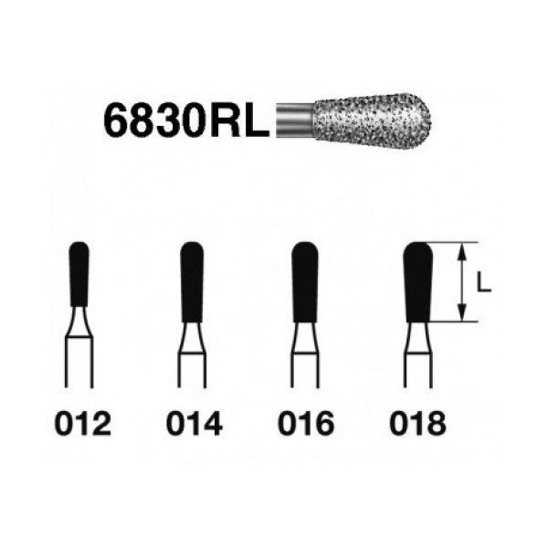 6830-012 FG FRESA DIAMANTE GRANO GRUESO  5u