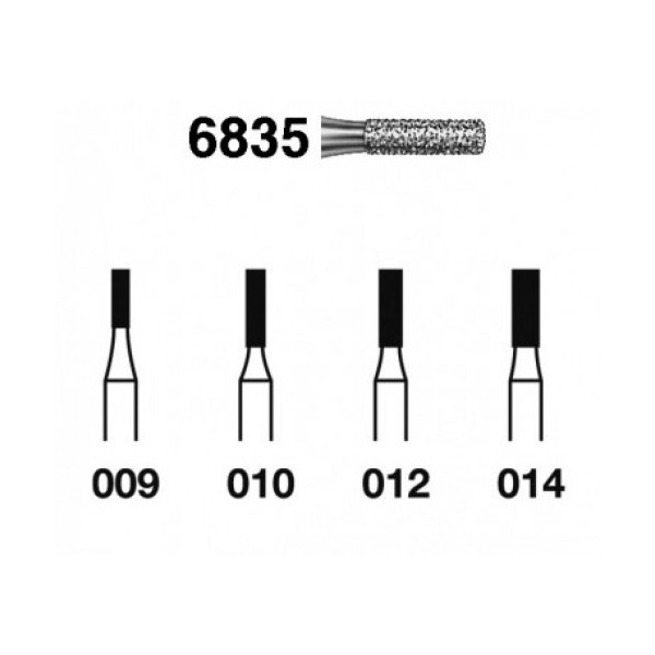 6835-009 FG FRESA DIAMANTE GRANO GRUESO  5u