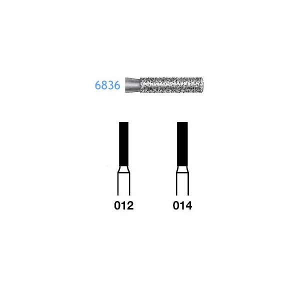 6836-014 FG FRESA DIAMANTE GRANO GRUESO  5u