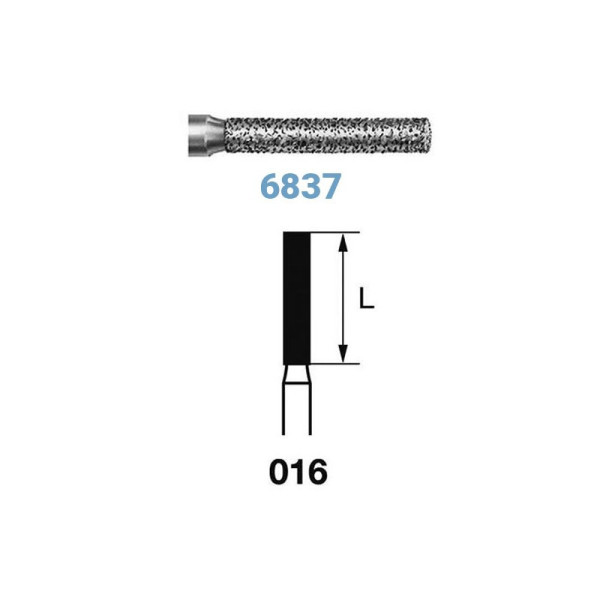 6837-016 FG FRESA DIAMANTE GRANO GRUESO  5u