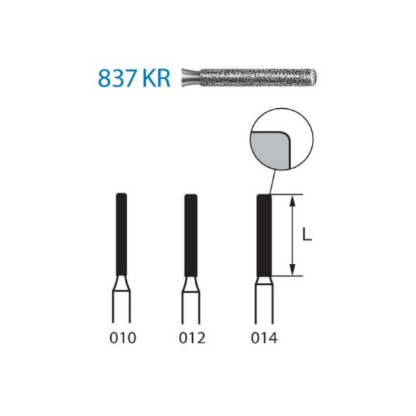 6837KR-014 FG FRESA DIAMANTE GRANO GRUESO  5u