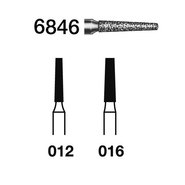 6846-016 FG FRESA DIAMANTE GRANO GRUESO  5u