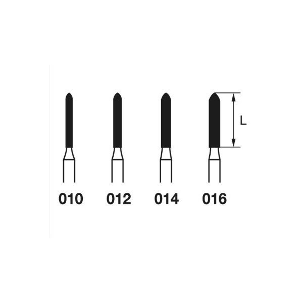 6878-016 FG FRESA DIAMANTE GRANO GRUESO  5u