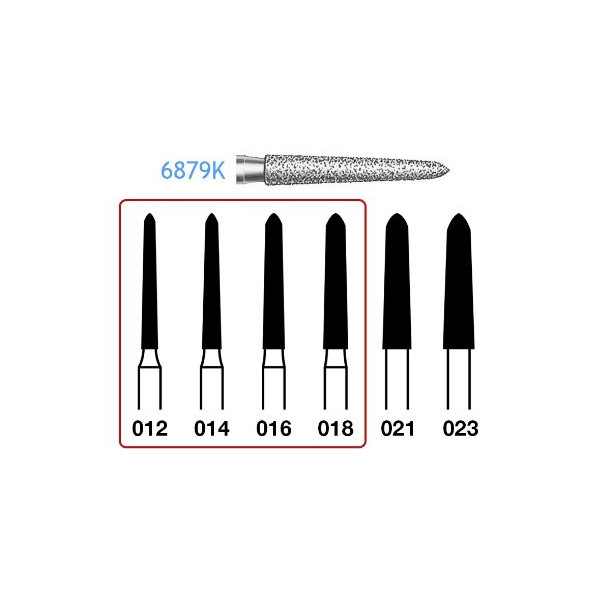 6879K-018 FG FRESA DIAMANTE GRANO GRUESO  5u