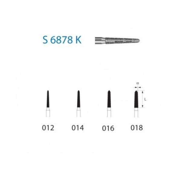 S6878K-018 FG FRESA DIAM G.GRUESO SERIE S  5u