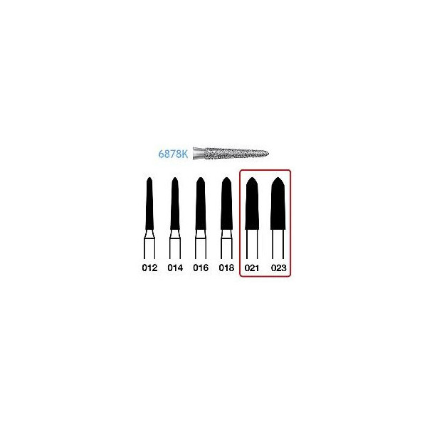6878-014 FG FRESA DIAMANTE GRANO GRUESO  5u