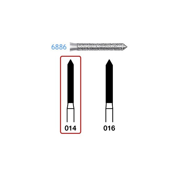 6886-014 FG FRESA DIAMANTE GRANO GRUESO  5u