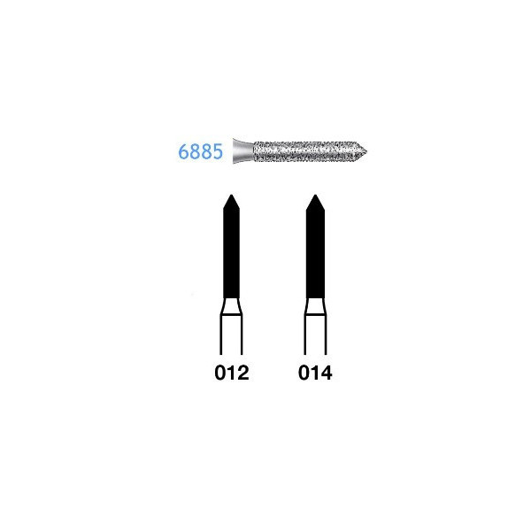 6885-014 FG FRESA DIAMANTE GRANO GRUESO  5u