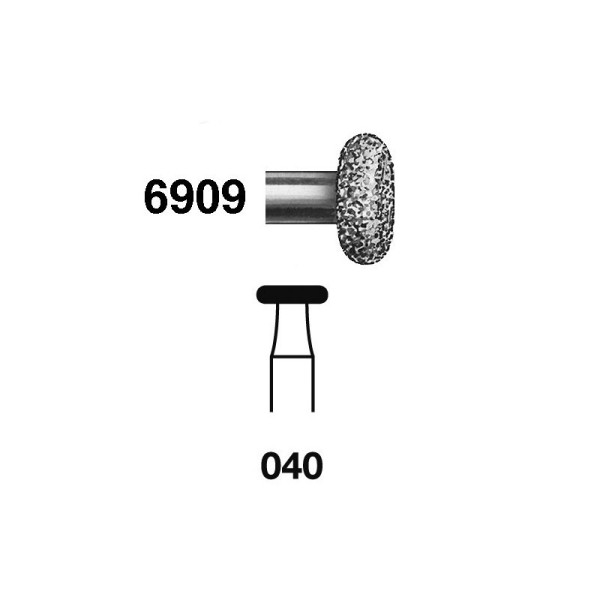 6909-040 FG FRESA DIAMANTE GRANO GRUESO  5u