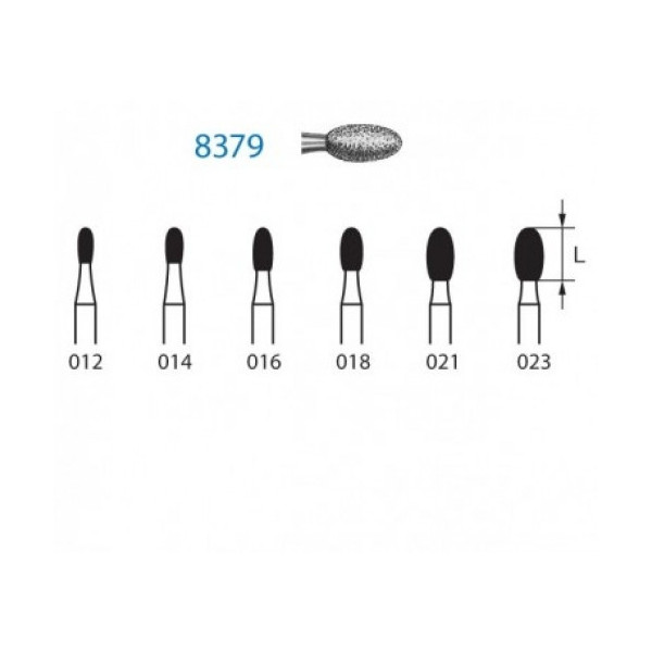 8379-021 FG FRESA DIAMANTE GRANO FINO 5u