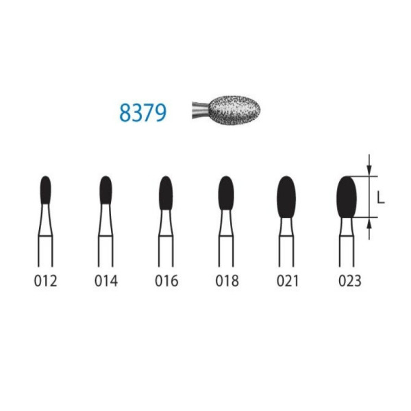 8379-014 FG FRESA DIAMANTE GRANO FINO 5u