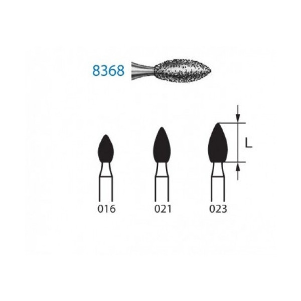 8368-021 FG FRESA DIAMANTE GRANO FINO 5u