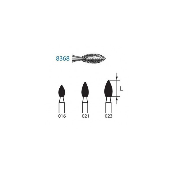 8368-314-023 FG FRESA DIAMANTE GRANO FINO 5u