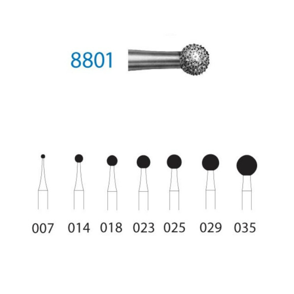 8801-014 FG FRESA DIAMANTE GRANO FINO 5u