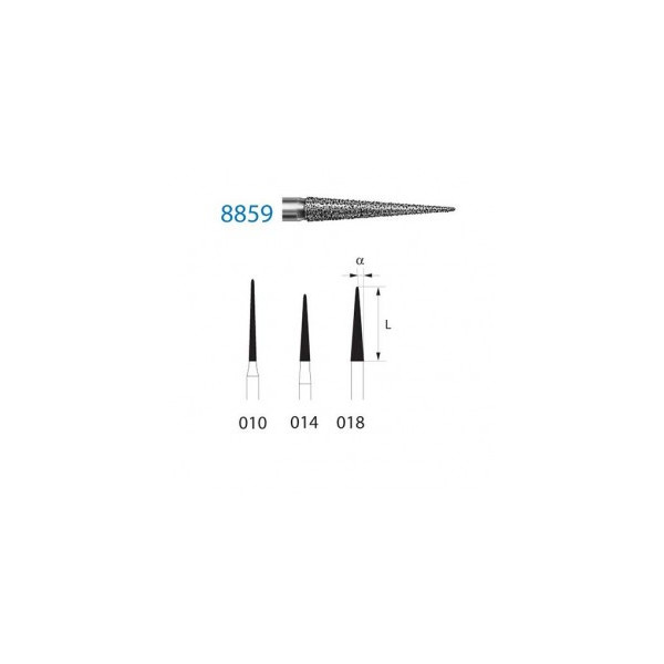 8859-018 FG FRESA DIAMANTE GRANO FINO 5u