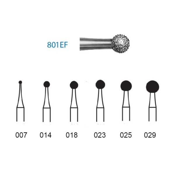 801EF-023 FG FRESA DIAMANTE GRANO EXTRAFINO 5u