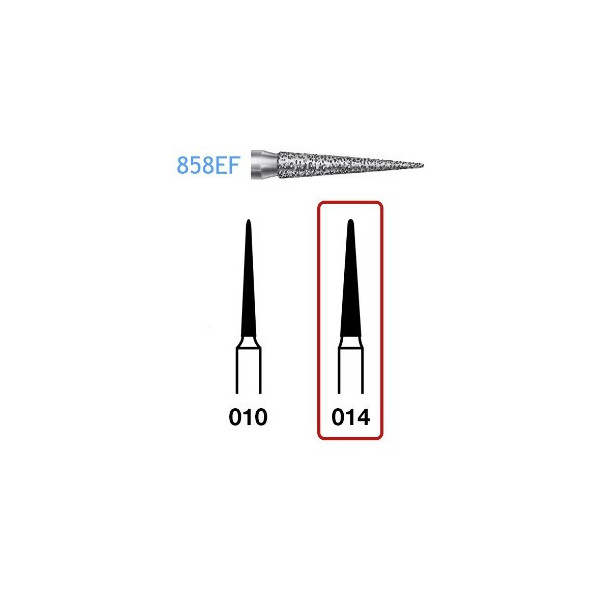 858EF-014 FG FRESA DIAMANTE GRANO EXTRAFINO 5u