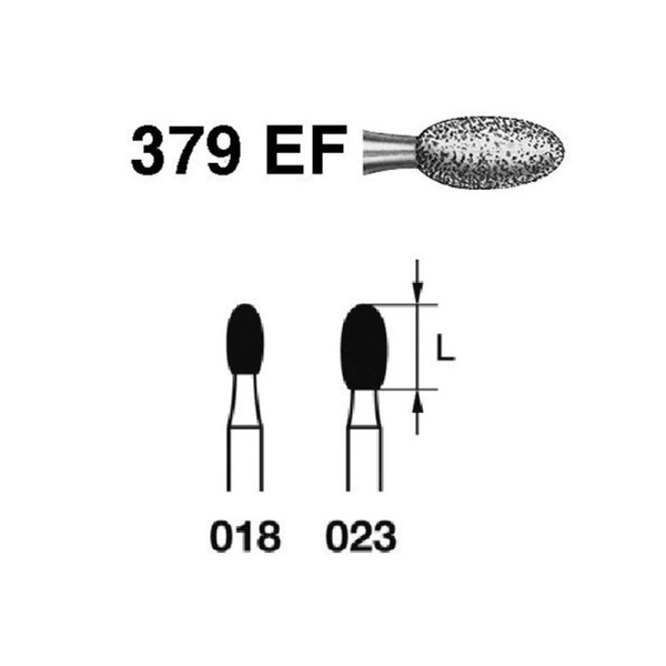 379EF-023 FG FRESA DIAMANTE GRANO EXTRAFINO 5u