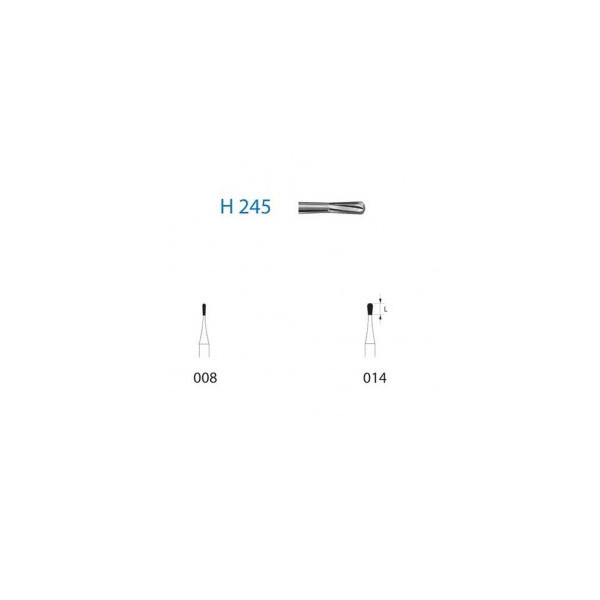 H245-008 FRESA FG C.TUNGS.USNº245. 5uds