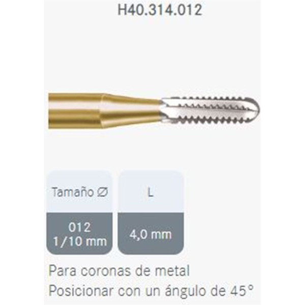 H40-314-012 FRESA FG C.TUNGS.5uds