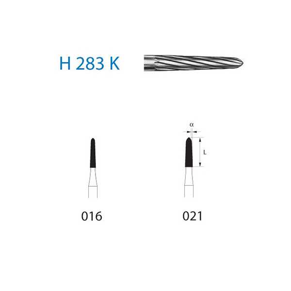 H283K-016 FRESA FG C.TUNGS. 5ud