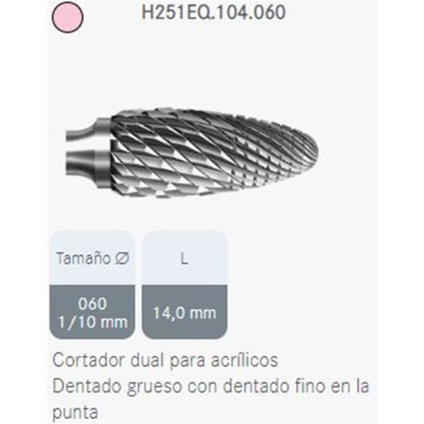 H251EQ-104-060 FRESA PM C.TUNGS. 1u.
