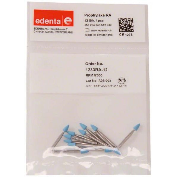 1233RA-12  PULIDORES PROPHILAXE EDENTA 12u.