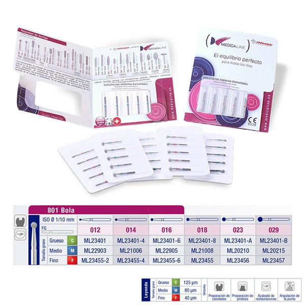 801M-018 FRESA FG DIAMANTE FIG 001 MEDIO 5 U.