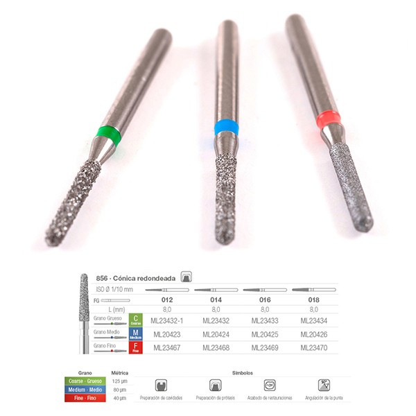 856C-012 FRESA FG DIAMANTE FIG 198 GRUESO 5 U.