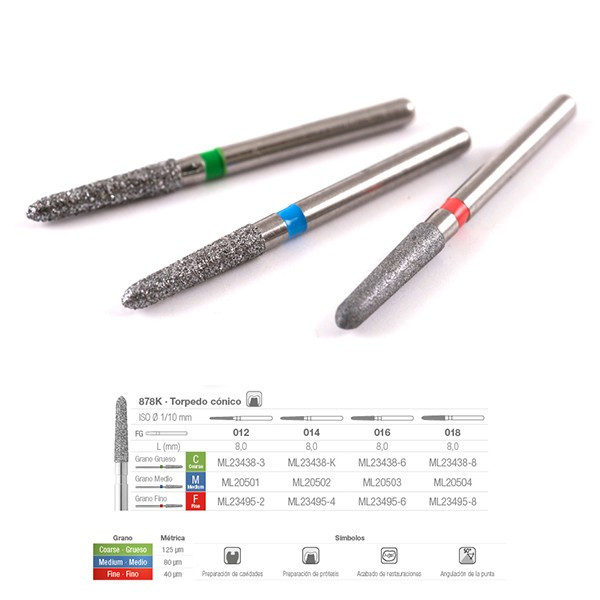 878KC-012 FRESA FG DIAMANTE FIG 298 GRUESO 5 U.