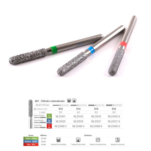 881C-012 FRESA FG DIAMANTE FIG 141 GRUESO 5 U.