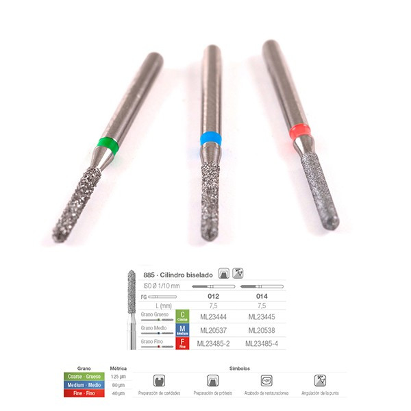 885C-012 FRESA FG DIAMANTE FIG 130 GRUESO 5 U.