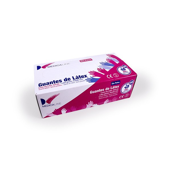 GUANTES LATEX S/P 100u
