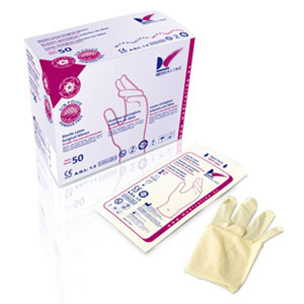 GUANTES LATEX ESTERILES Nº7 50 Pares